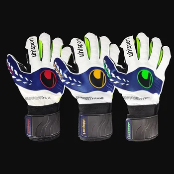 1 чифт вратарски ръкавици износоустойчив латекс футбол неплъзгаща се защитна екипировка на открито спортно оборудване универсален стил
