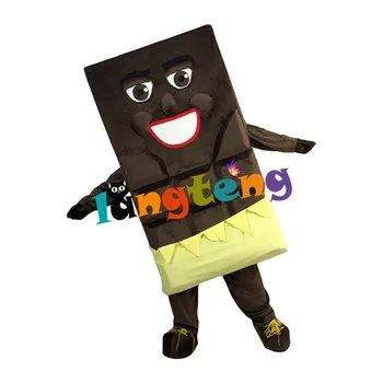 1034 Тъмно кафяв шоколад талисман костюми, произведени в Китай за парти