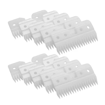 10Pcs/Lot Сменяема керамика 18 зъба Pet керамична машинка за рязане на острие за Oster A5 Series