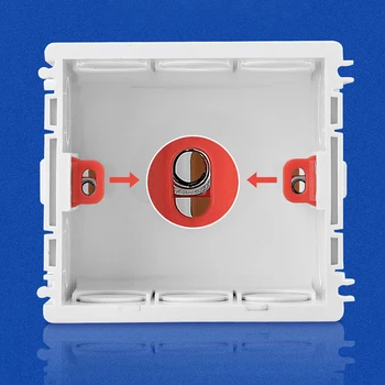 1PC Нов многоцветен модел PVC материал 86 Тип 10A Разклонителна кутия Изолацията предпазва контактите за превключване на стената