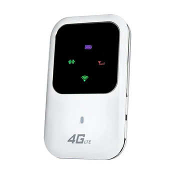 1Set Mifi Pocket 4G Wifi рутер кола Mobile Wifi безжичен хотспот бял със слот за SIM карта Wireless Mifi