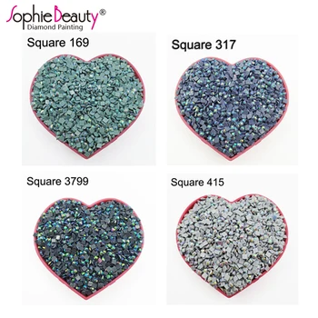 2022 Нови AB квадратни камъни 2.5mm цветни бормашини диамант живопис бродерия кристал мозайка