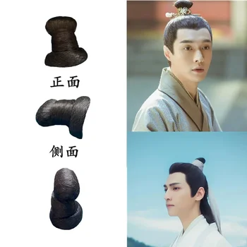 2023 китайска древна перука за мъж ханфу аксесоари за коса косплей сценично изпълнение хан династия стил