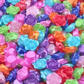 25-100Pcs 3D перлена камелия Шевни копчета Розови цветя смола нокти изкуство кристал DIY бижута обица занаяти декор свободни мъниста