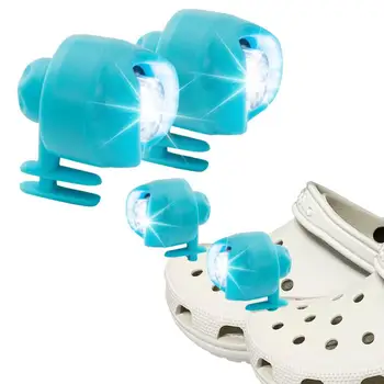 2PC фарове за Croc, Croc аксесоари, Croc светлина, алуминиева сплав материал, 3 режима, LED светлини подходящ само за възрастни