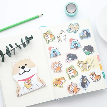 30pcs/пакет Декоративни канцеларски стикери Скрапбук етикет стикер дневник стикери сладко куче Шиба Ину Акита хъски етикет стикери