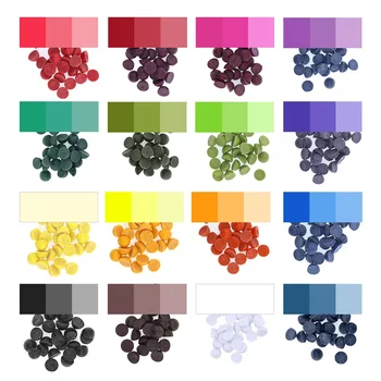 36-цветен пигмент за боядисване на свещи Ръчно изработен DIY соев восък полусферичен цветен блок Комбинация от твърди концентрирани цветове Masterbatch