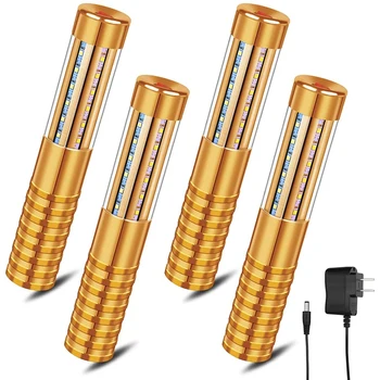 4 бр LED строб за многократна употреба LED светлина акумулаторна шампанско LED бутилка услуга и зарядно устройство, САЩ щепсел