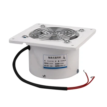 4 инча 20W 220V вентилационен изпускателен екстрактор вентилатор прозорец стена кухня тоалетна баня канал бустер вентилатор въздух чист охлаждане отдушник