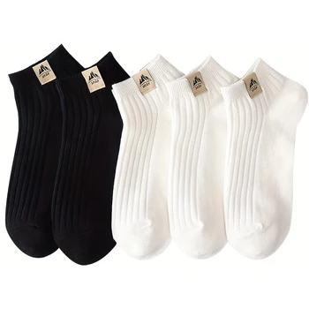 5pairs/lot Случайни Универсален къс Мъжки чорапи Летни Открит Run Фитнес Спортен чорап Удобен Анти-миризма Пот-абсорбиращ твърд Sox