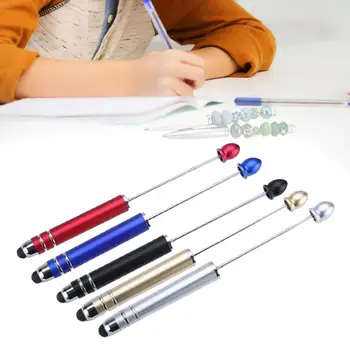 5x Творчески Beadable писалки изкуство рисуване топка писалка многофункционален сладък мъниста писалка химикалка насипно състояние за офис училище рисуване изпит подарък