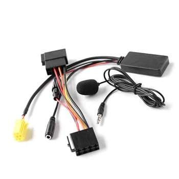 6Pin автомобилен Bluetooth аудио адаптер MIC Handsfree AUX кабел за 159 Smart Fortwo 451