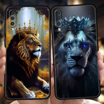 Animal Калъфът за телефон Lion за Samsung Galaxy A24 A13 A53 A73 A33 A22 A12 5G A02 A03 A70 A50 A10 A20 A30 силиконов капак