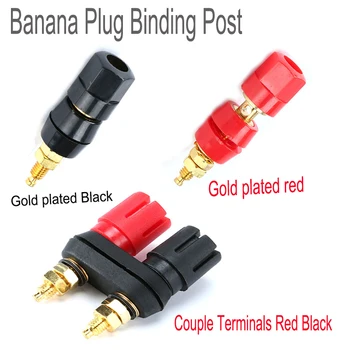 Banana Plug Binding Post Terminals Red Black Connector Amplifier Terminals Banana Speaker Plug Jacks
