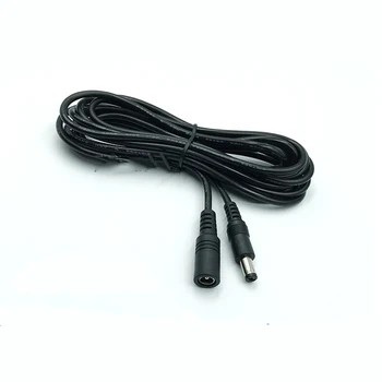  DC захранващ кабел 5.5 * 2.1mm 18awg мъжки към женски адаптер кабел 1m 2m 3m 5m 10m 20m 30m камера за наблюдение LED захранващ кабел за зареждане