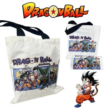 Dragon Ball Goku мъже рамо чанта аниме печат студенти случайни чанта голяма пазарска чанта платно за многократна употреба голям капацитет пазаруване книги чанта