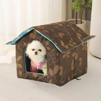 Durable Pet House Durable Waterproof Folding Pet House Reusable Indoor/outdoor Cat Shelter Tent Nest Zipper for Long-lasting
