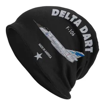 F-106 Шапки на капака Delta Dart Beanie Шапки Дизайн Плетене на шапка Есен Зима Случайни женски мъжки фитнес еластични капачки