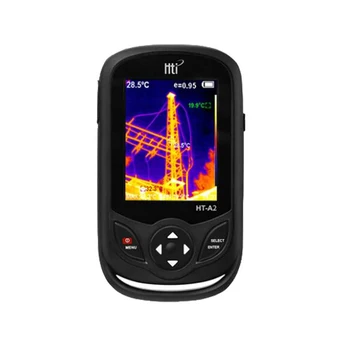  HTI Handheld термовизионна камера Резолюция 320x240 пиксела & Цифров лазерен измервател на разстояние Откриване на температурни устройства
