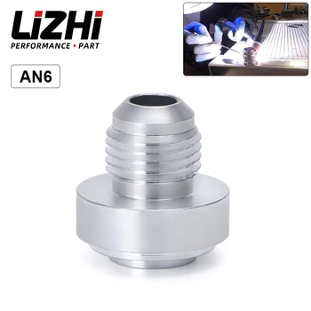 LIZHI RACING - Най-високо качество алуминий AN6-AN прав мъжки заварка монтаж адаптер заварка Bung азотен маркуч монтаж LZ-SL617-7206