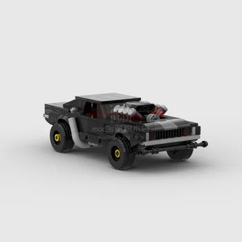MOC Dodge претендент киберпънк зарядно устройство Dom racing Шампион по скорост Състезател Градивни блокове Тухла Творчески гараж Играчки за момчета Подаръци