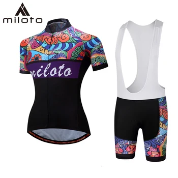 Miloto Жени Колоездене облекло Дишаща Road Mountian велосипедни дрехи Ropa Ciclismo Summer MTB Bike Clothes Колоездене Джърси комплекти
