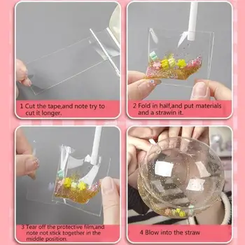 Nanos Лепяща лента Комплекти за балончета Комплект за правене на балони за деца Nanos двустранна лента DIY занаят за дропшипинг