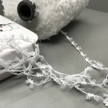 New 250g Качество красив уникален бял акрил окото фантазия плетене прежда DIY занаятчийски плетене на една кука тъкане конец