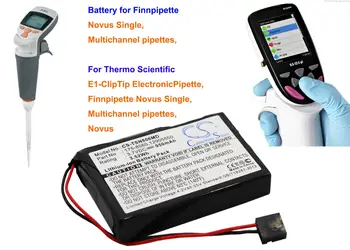 OrangeYu 950mAh батерия за многоканални пипети Finnpipette, Novus единични, за термо научни E1-ClipTip, Novus Single