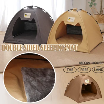 Pet Tent Nest Cat Dog Universal Detachable Washable Sleeping Mat Soft and Comfortable Cat House Pet Supplies