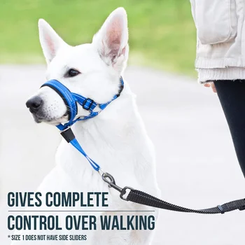  Pet аксесоар сцепление куче устата капак регулируема анти ухапване обучение с носа пръстен обучение куче тягово въже