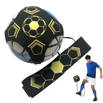 Soccer Belt Trainer Hands Free Kick Throw Sole Practice Equipment Football Dribble-up Exercise For Youth Adults Beginners