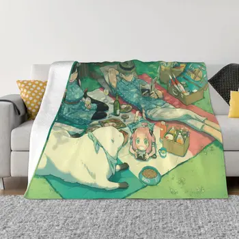 Spy X семейство аниме одеяла корал руно плюшена декорация спалня спално бельо диван покривка