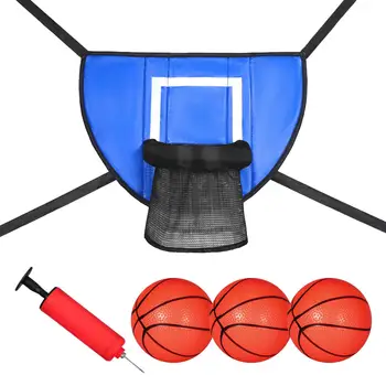 Батут баскетболен обръч универсален с свързващи въжета Лесен за сглобяване Издръжлива баскетболна рамка за деца Възрастни Момчета Момичета