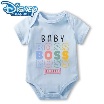Бебешки дрехи боди за новородено бебе гащеризон момчета момичета Дисни Мики Маус къси ръкави гащеризон Onesies 0 до 12 месеца