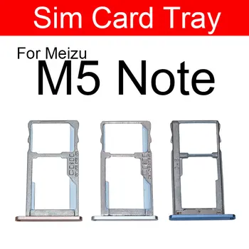 Държач за тава за SIM карти за Meizu Meilan Blue Charm Note5 M5 Забележка M621c M621h Micro SD четец Ремонт на слот за SIM карта