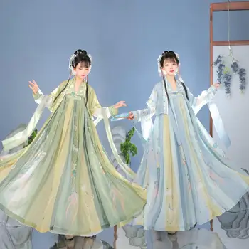 Елегантен китайски ханфу древен костюм драма игра Хан косплей ханфу женски костюм за жени ханфу сцена рокля