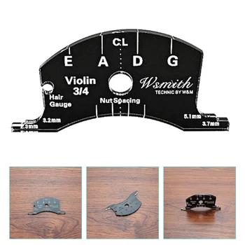 Измервателни инструменти Пластмасови цигулка мост лице скрепер грифа шаблон аксесоар трайни шаблони за ремонт цигулки част бас
