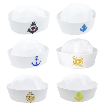Капитан шапка за деца възрастни парти косплей костюм реквизит флот капитан шапка за моряк парти 10CF