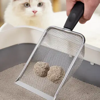 Котешка тоалетна лопата куха навън бързо изтичане малка дупка лопата пясък висящи дупка домашен любимец котка отпадъци тава плаж лопата котка почистване доставка