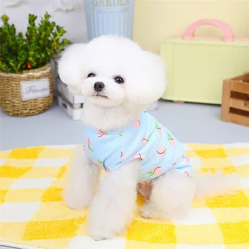 Куче жилетка котка пижама тениска лято куче дрехи кученце пудел чихуахуа Йоркшир Ши Цу Бишон шнауцер Облекло за домашни любимци костюм
