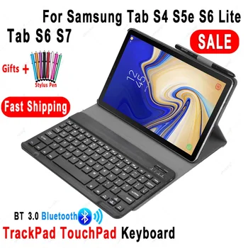 Магнитен калъф за клавиатура TtrackPad за Samsung Galaxy Tab S6 Lite 11 S7 TouchPad клавиатура за Samsung Tab A8 A7 A 10.1 10.5 капак