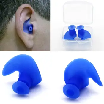 Мек водоустойчив силиконов плувен нос клип тапи за уши Комплект сърф гмуркане Аксесоари за плувен басейн за възрастни Тапа за уши Вода