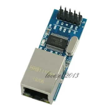 Мини ENC28J60 Ethernet LAN мрежов модул за Arduino 51 AVR SPI PIC STM32 LPC на едро