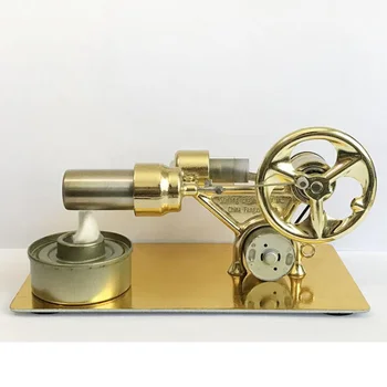 Мини горещ въздух Стърлинг двигател мотор модел поток мощност физика експеримент модел образователна наука играчка подарък за деца