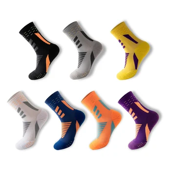 Модни спортни чорапи Мъжки спортни чорапи на открито Обувки за велосипеди за чорапи за шосейни велосипеди Бягане Баскетбол Унисекс чорапи за колоездене Нови 17