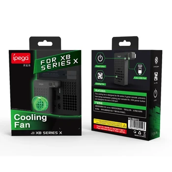 Нов PG-XBX012 охлаждащ вентилатор за Xbox Series X SX игрова конзола Вертикален ням вентилатор USB2.0 Система за страничен охладител на порта за зареждане
