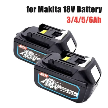 Обновен 18v 3Ah 4Ah 6Ah за Makita BL1860 BL1850B BL1850 BL1840 BL1830 BL1820 BL1815 LXT-400 Замяна 18650 литиева батерия