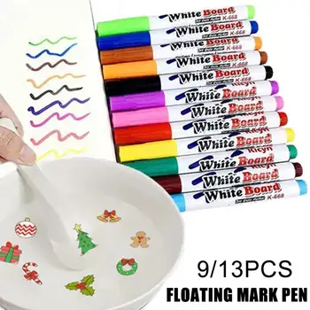 Плаващ по водата студент живопис четка на едро детски пъзел писалка окачване бяла дъска цвят творчески изтриваем K5Y5