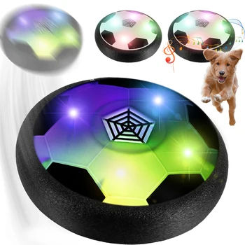 Плаваща футболна топка Вътрешен въздух мощност футбол с LED светлини Музика и безопасна пяна броня Air Power футболна топка творчески вътрешен